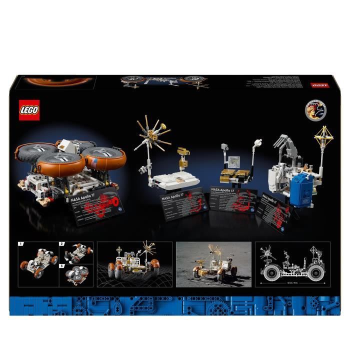 LEGO Technic 42182 Véhicule d'Exploration Lunaire NASA Apollo - LRV Rover Spatial Adultes