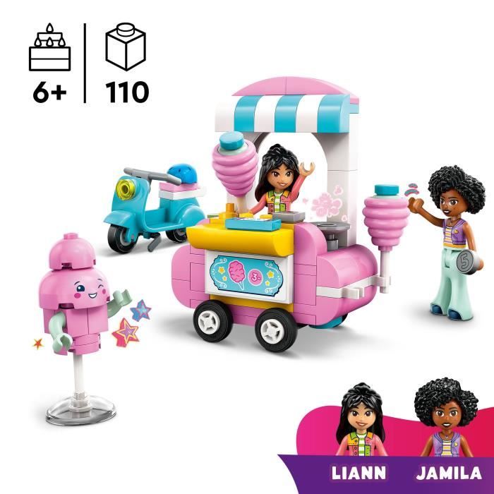 LEGO Friends 42643 Stand de barbes a papa et scooter - Jouet pour filles des 6 ans