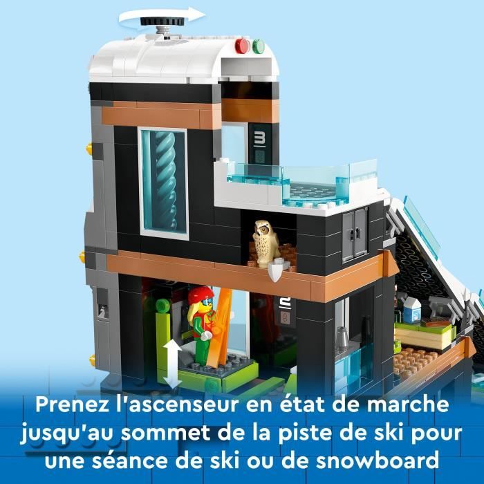 LEGO City 60366 Le Complexe de Ski et d'Escalade, Jouet de Construction Modulaire pour Enfants Des 7 Ans