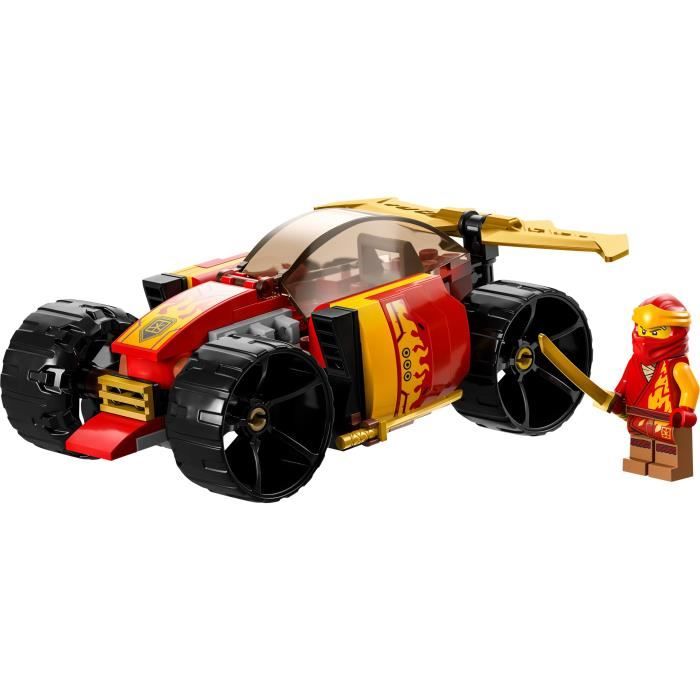 LEGO NINJAGO 71780 La Voiture de Course Ninja de Kai  Évolution, Jouet Voiture, 2-en-1