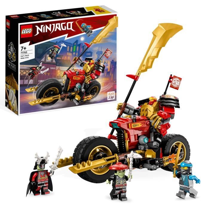 LEGO NINJAGO 71783 La Moto du Robot de Kai  Évolution, Jouet de Ninja, Figurine Robot