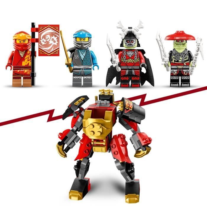 LEGO NINJAGO 71783 La Moto du Robot de Kai  Évolution, Jouet de Ninja, Figurine Robot