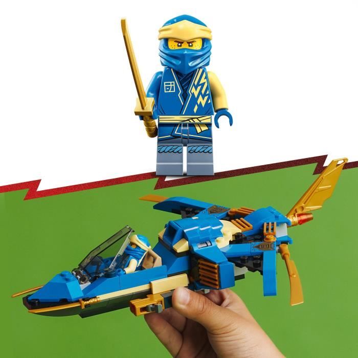 LEGO NINJAGO 71784 Le Jet Supersonique de Jay  Évolution, Jouet Avion, Ninja Évolutif