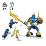 LEGO 71805 NINJAGO Pack de Combat : le Robot de Jay, Jouet de Ninja pour Enfants avec Figurines incluant Jay