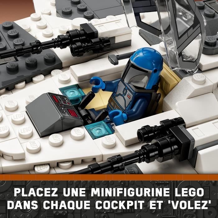 LEGO Star Wars 75348 Le Chasseur Fang Mandalorien Contre le TIE Interceptor, Jouet de Vaisseaux