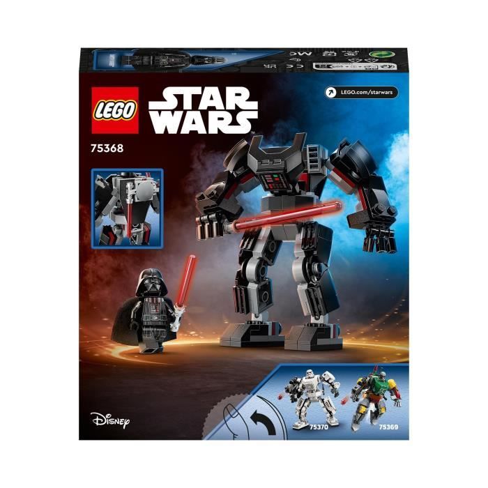 LEGO Star Wars 75368 Le Robot Dark Vador, Jouet de Figurine avec Minifigurine et Grand Sabre Laser