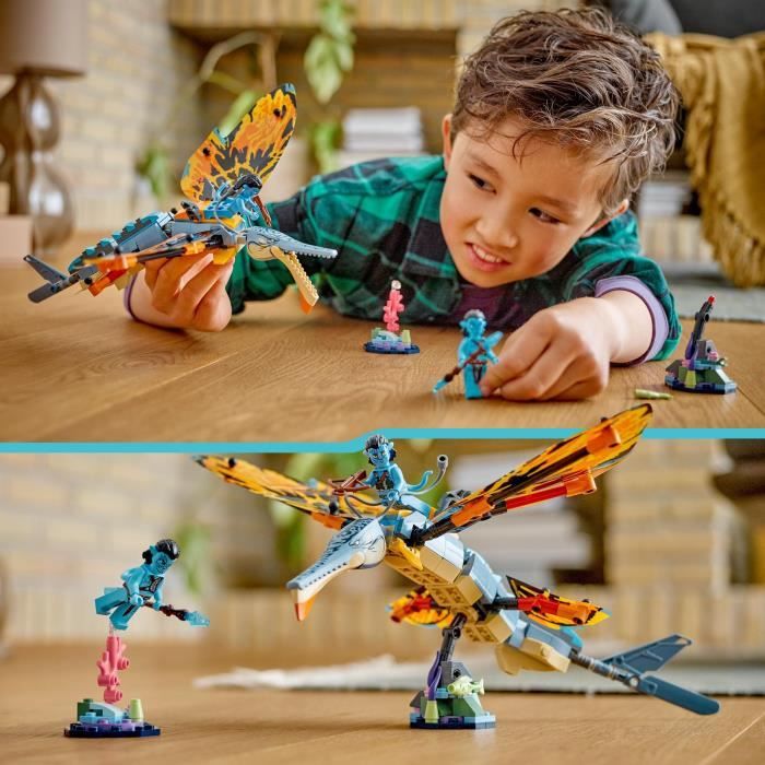 LEGO Avatar 75576 L'Aventure du Skimwing, Jouet avec Minifigurine Jake Sully, Pandora