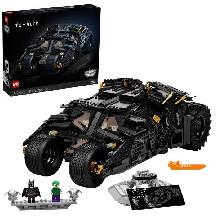 LEGO 76240 DC Batman La Batmobile Tumbler, Set Pour Adultes a Exposer Et a Collectionner, Idée Cadeau, Maquette Voiture