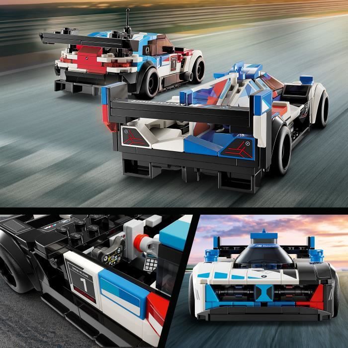 LEGO Speed Champions 76922 Voitures de Course BMW M4 GT3 et BMW M Hybrid V8, Idée Cadeau