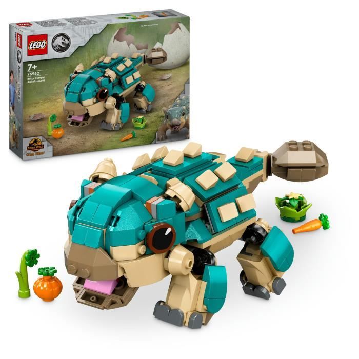 LEGO Jurassic World 76962 Bébé Bumpy, l'ankylosaure - Pour les fans de La Colo du Crétacé