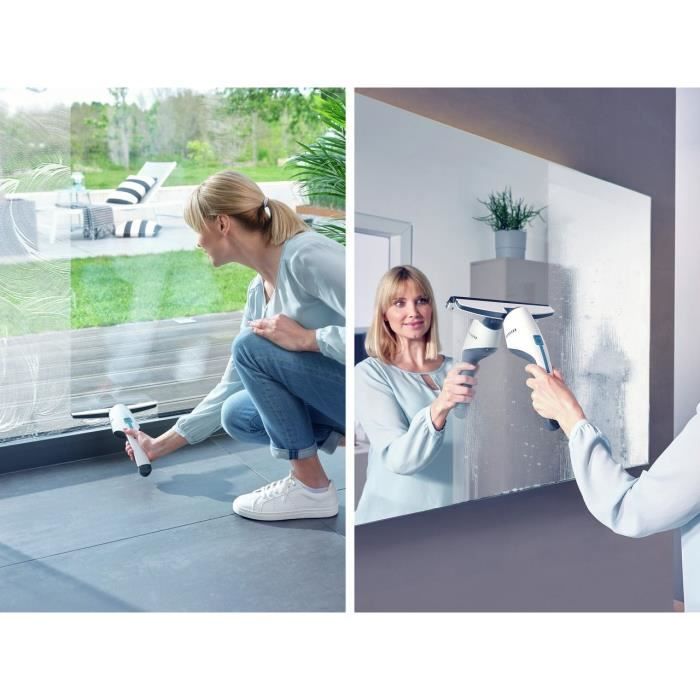 Aspirateur a vitres et salle de bains Nemo - LEIFHEIT - Réservoir 60ml - Autonomie 45min - IPX7