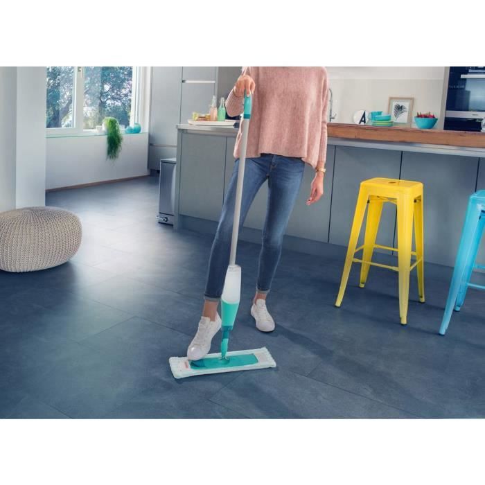 Balai pulvérisateur confort Easy Spray XL 56690 Leifheit avec réservoir sur le manche systeme - Balai vaporisateur avec mop 42 cm