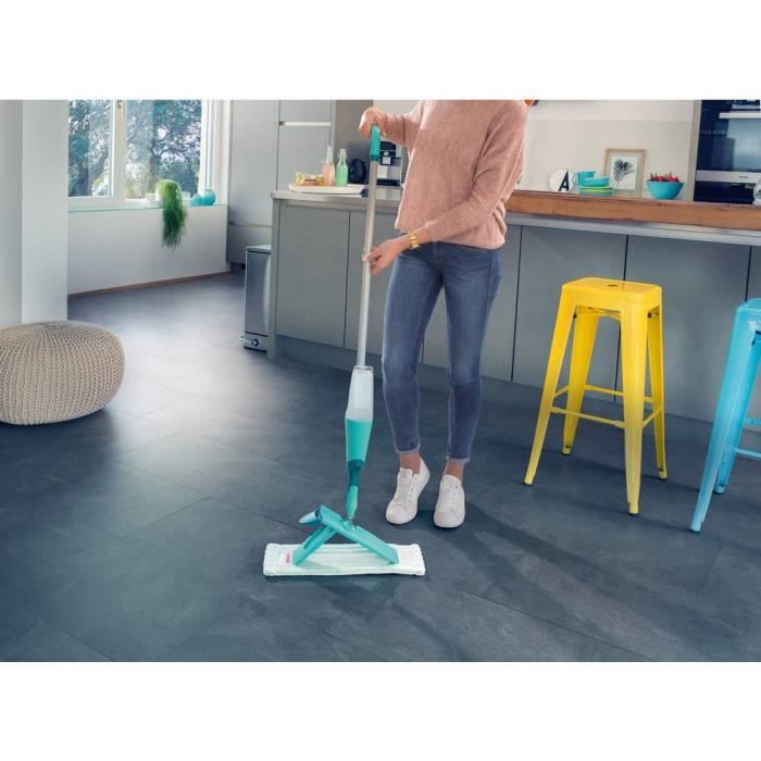 Balai pulvérisateur confort Easy Spray XL 56690 Leifheit avec réservoir sur le manche systeme - Balai vaporisateur avec mop 42 cm