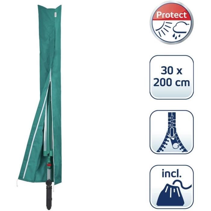 LEIFHEIT Housse séchoir parapluie 85666 Leifheit  housse de protection a fermeture éclair pour séchoir a Linge 30 x 200 cm