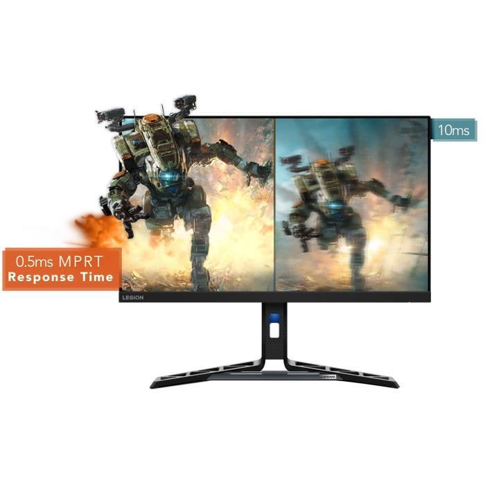 Ecran PC Gamer - LENOVO Legion R27i-30 - 27 IPS FHD 180Hz (OD) - 0,5ms - HDMI 2.1 - DP 1.4 - FreeSync Premium - Ergonomique