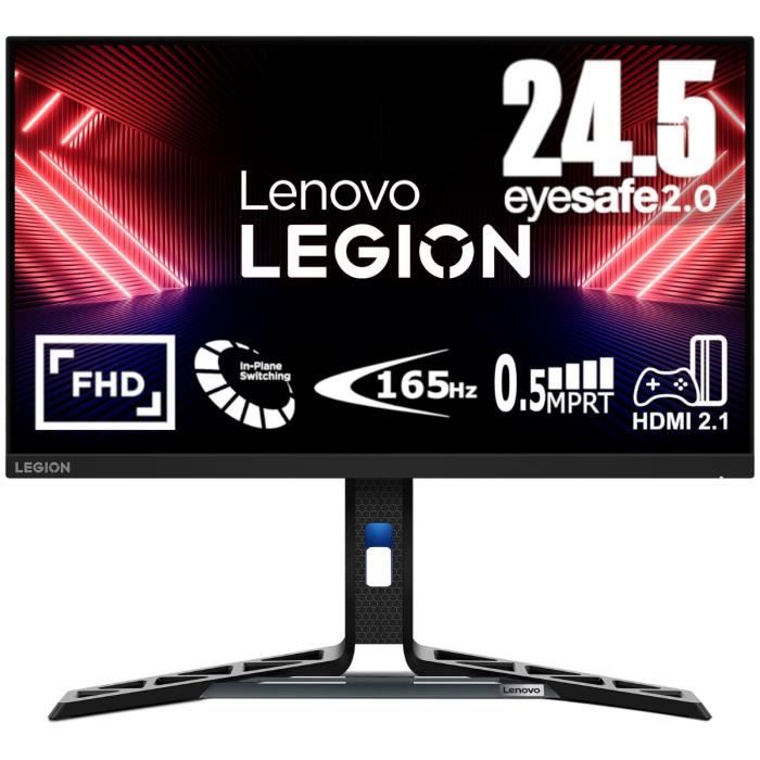 Ecran PC Gamer LENOVO Legion R25i-30 - 24,5 IPS FHD 180Hz (OD) - 0,5ms - Cable DP - AMDFreeSync Premium