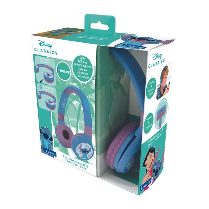 Casque 2 en 1 Disney STITCH Bluetooth et Filaire