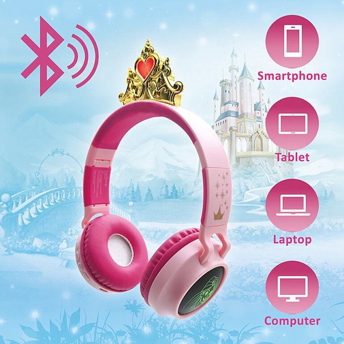 Casque Bluetooth Disney Princesses avec effets lumineux