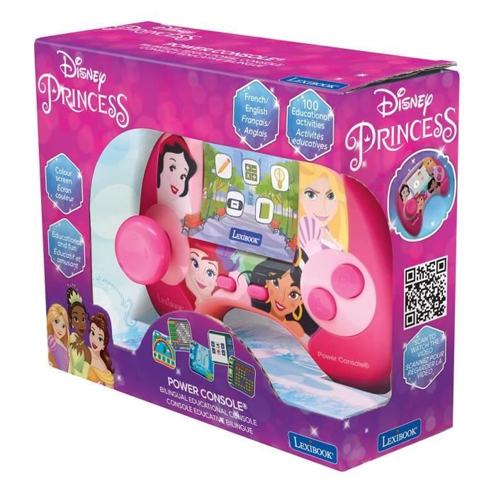 Console éducative bilingue Princesses Disney avec écran LCD FR-EN