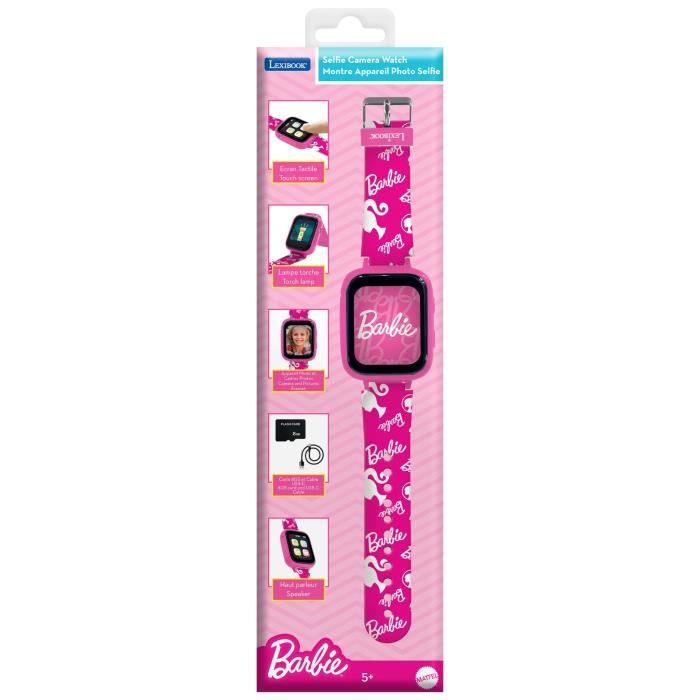 Montre avec écran couleurs Barbie avec camera et carte mémoire de 8 Go