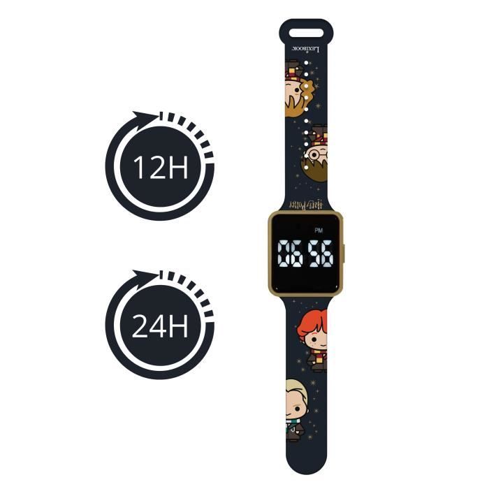 Lexibook - Harry Potter - Montre LED connectée - Bracelet ajustable