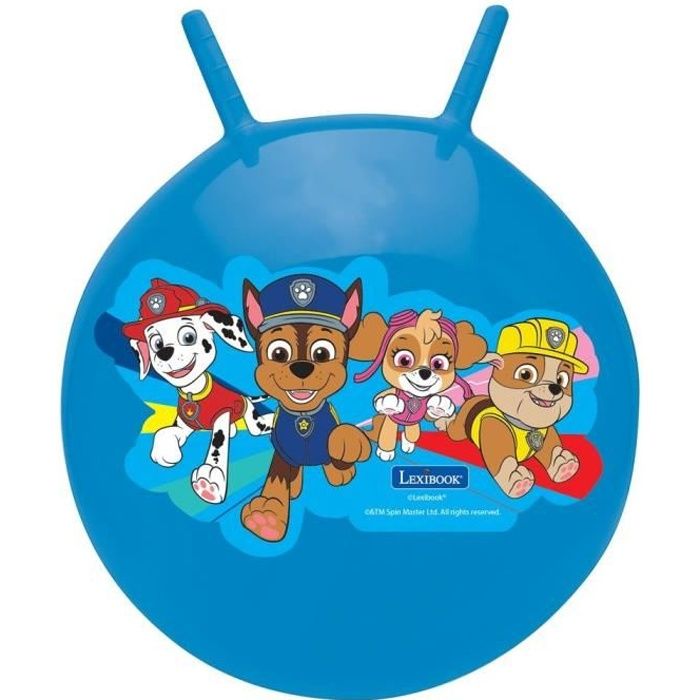 Balle Sauteuse Gonflable Pat' Patrouille - Lexibook - 45cm - Pour Enfant de 3 ans et plus