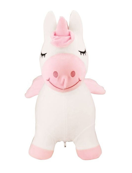 Porteur - LEXIBOOK - Licorne Sauteuse Gonflable en Peluche - Housse Amovible - Pour Enfant a partir de 3 ans