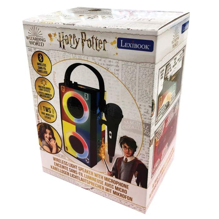 Enceinte Bluetooth portable Harry Potter avec lumieres et microphone