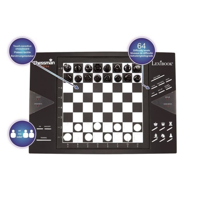 Jeu d'échecs électronique LEXIBOOK Chessman Elite - 2 joueurs - 7 ans et +