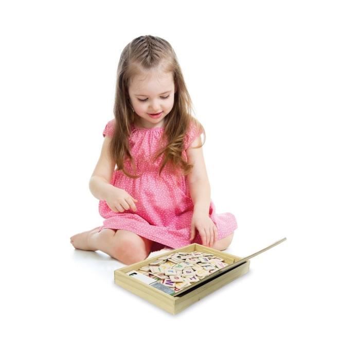 LEXIBOOK - Bio Toys - L'Ecole des mots bilingue Français / Anglais  Jeu en Bois