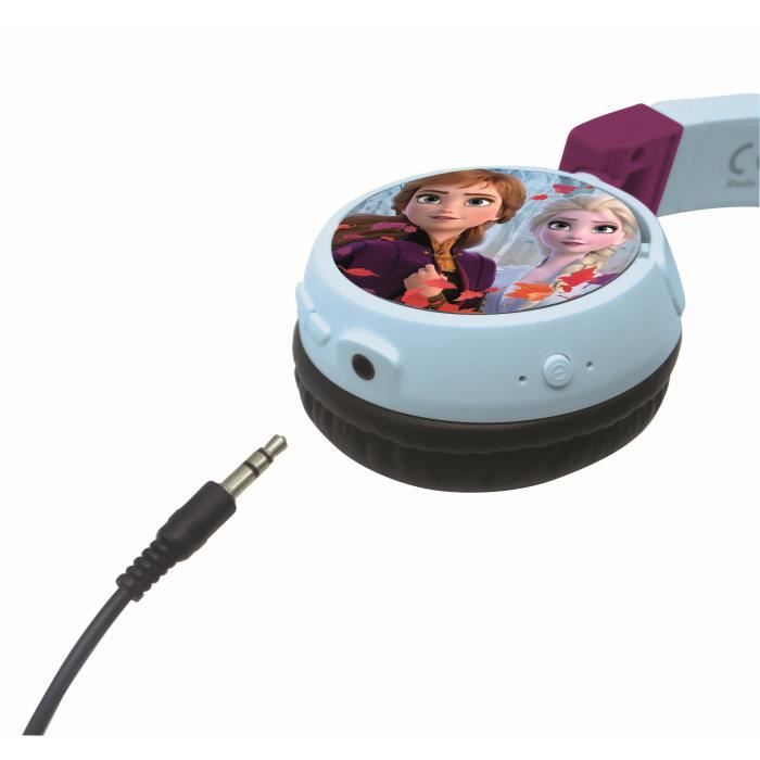 Casque audio enfant - LA REINE DES NEIGES 2 - Bluetooth - Limitation de son - LEXIBOOK