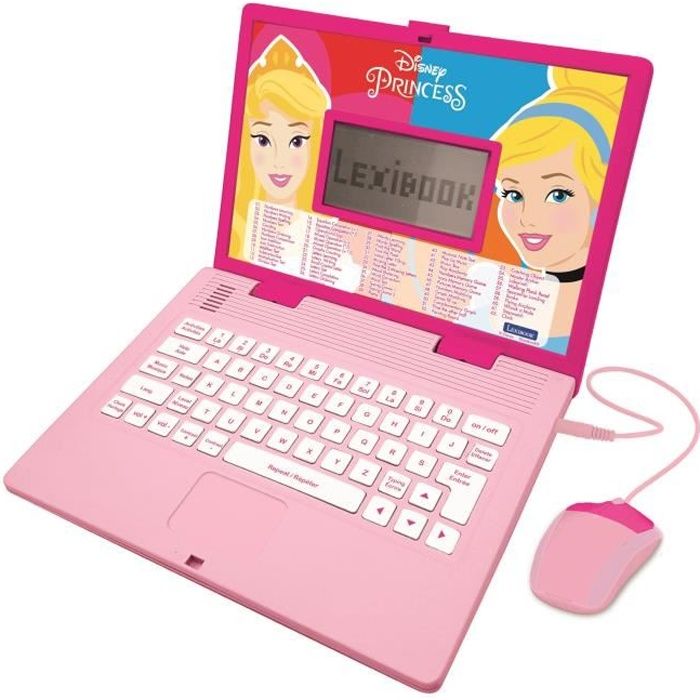 Ordinateur Educatif Bilingue Disney Princesses - LEXIBOOK - 124 activités