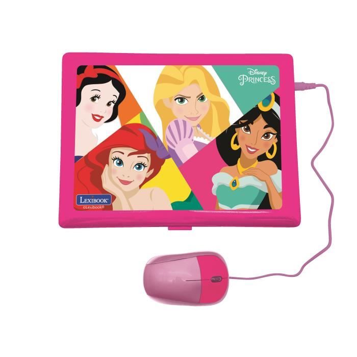 Ordinateur Educatif Bilingue Disney Princesses - LEXIBOOK - 124 activités