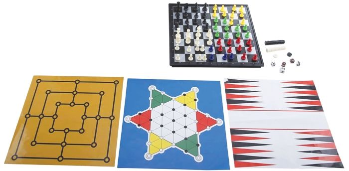 Jeux de société magnétiques  coffret 8 jeux en 1, De 2 a 6 joueurs