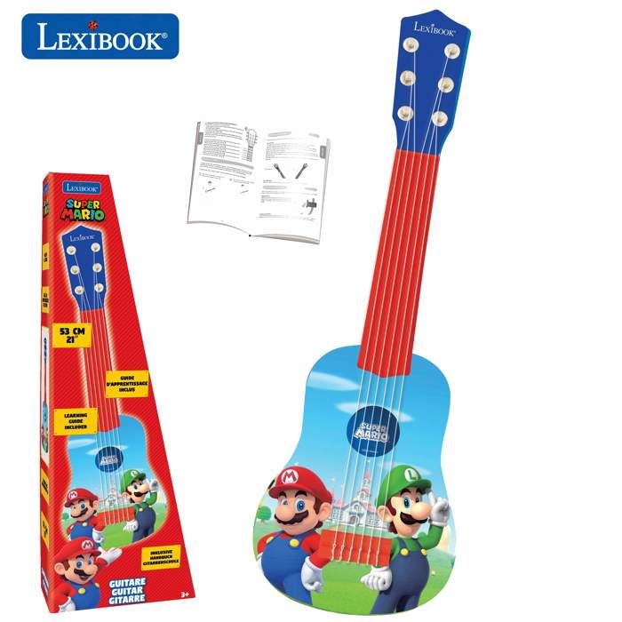 Lexibook - Ma Premiere Guitare Super Mario - 53 cm - Guide d'apprentissage inclus