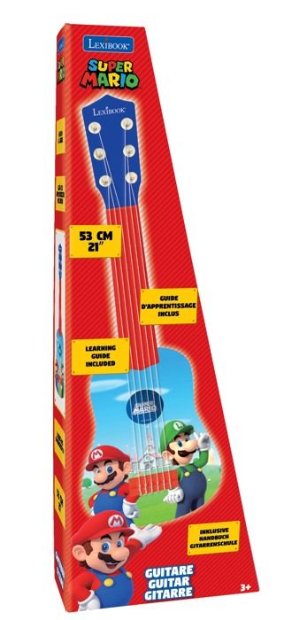 Lexibook - Ma Premiere Guitare Super Mario - 53 cm - Guide d'apprentissage inclus