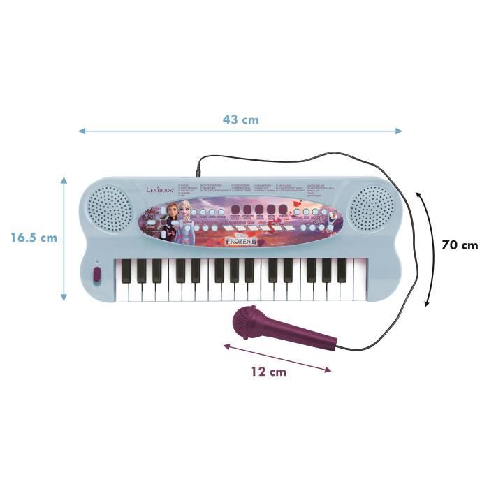 LA REINE DES NEIGES - Clavier Électronique Musical avec Micro (32 touches) - LEXIBOOK