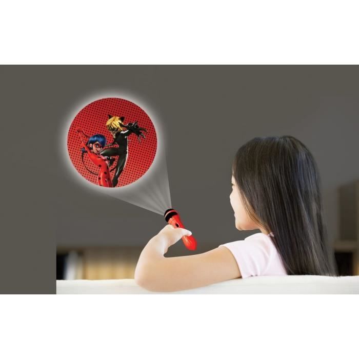 Projecteur a histoires et lampe torche Miraculous - LEXIBOOK - LP MIRA - Enfant - Rouge