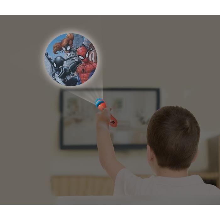 Projecteur a histoires et lampe torche Spider-Man - LEXIBOOK