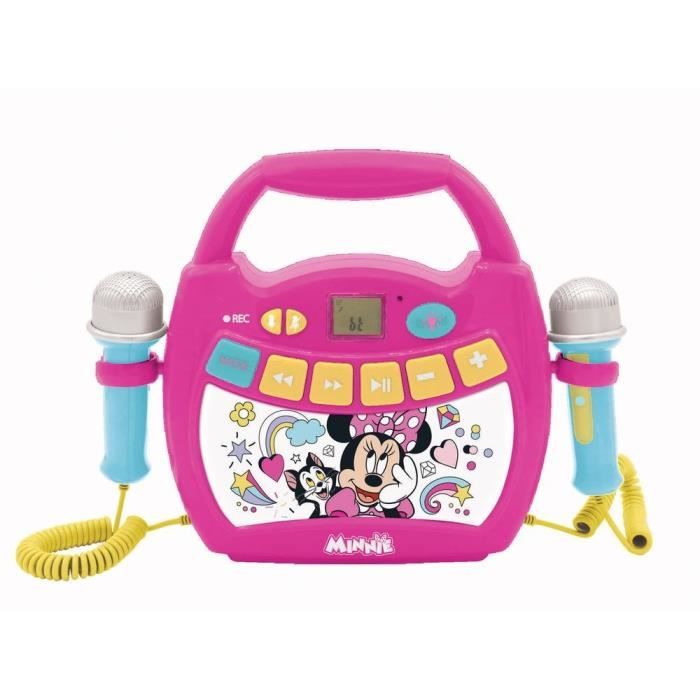 Enceinte Bluetooth Minnie Mouse - LEXIBOOK - Effets Lumineux, Micros et Batterie Rechargeable