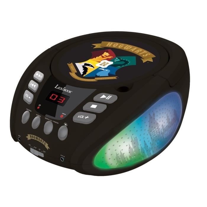 Lecteur CD Bluetooth transportable Harry Potter - Effets lumineux - LEXIBOOK