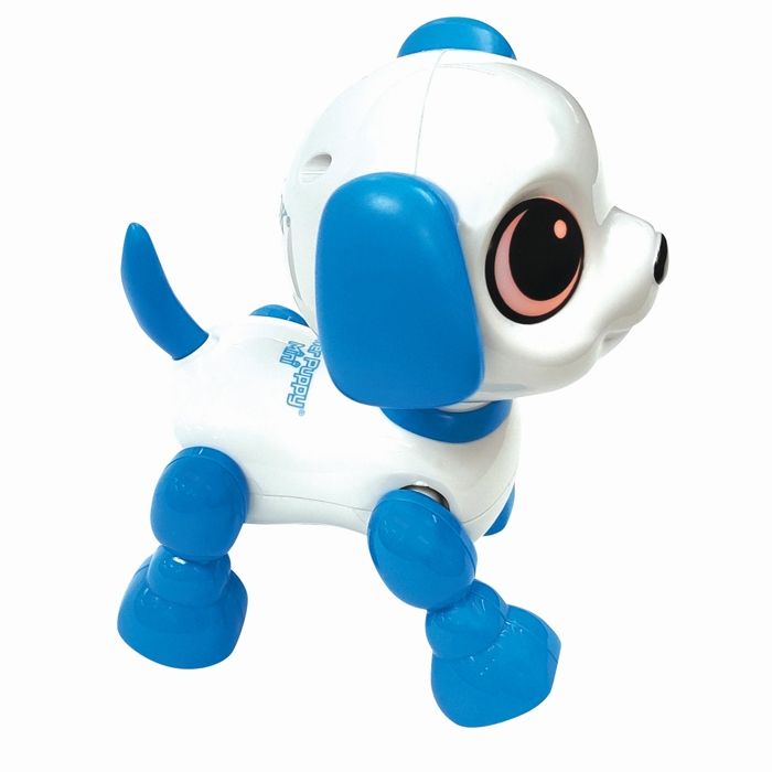 Lexibook - Power Puppy Mini - Chien robot avec effets lumineux et sonores, contrôle par claquement de main