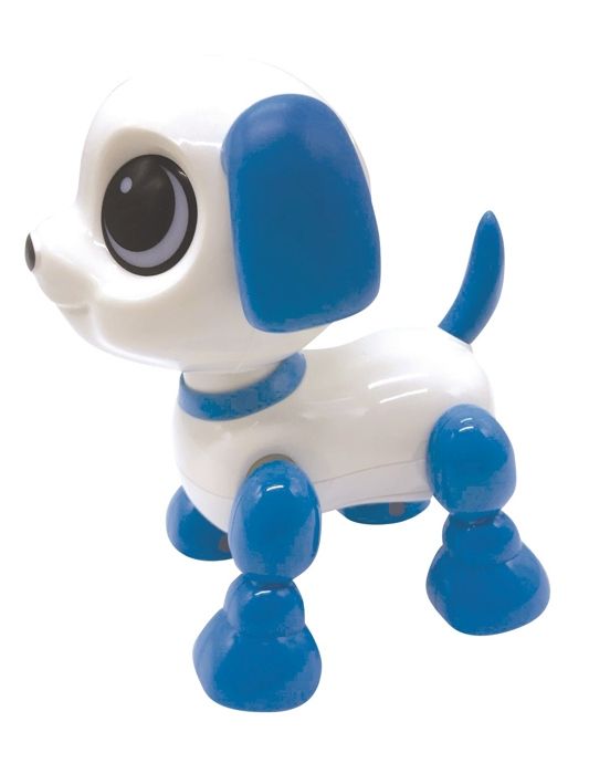 Lexibook - Power Puppy Mini - Chien robot avec effets lumineux et sonores, contrôle par claquement de main