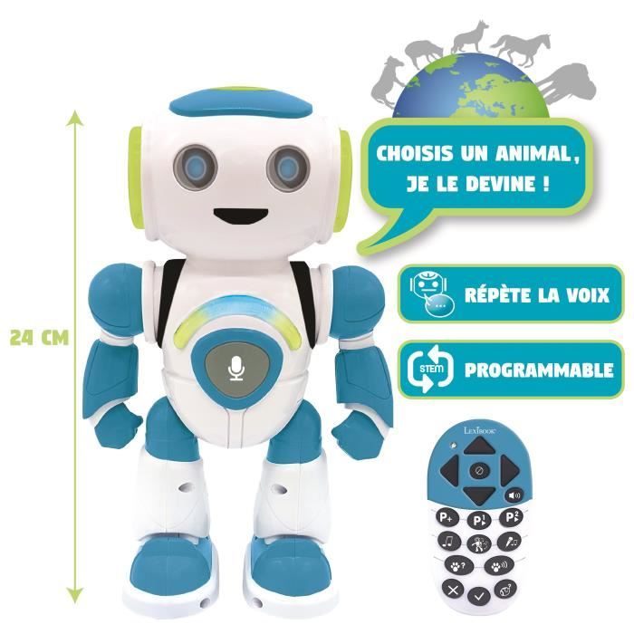 POWERMAN JUNIOR - Mon Robot Intelligent qui lit dans les pensées (Français), sons et lumieres - LEXIBOOK