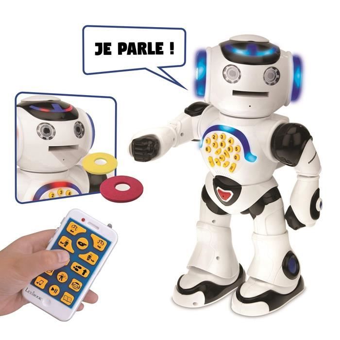 POWERMAN - Mon Premier Robot Ludo-Éducatif (Français), sons et lumieres - LEXIBOOK