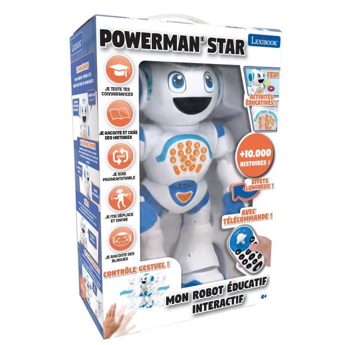 POWERMAN STAR Robot Interactif pour Jouer et Apprendre avec contrôle gestuel et télécommande (Français)