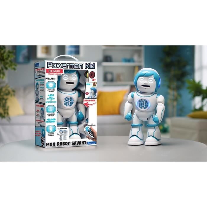 Robot éducatif bilingue POWERMAN KID de LEXIBOOK - Apprendre et jouer en français et en anglais