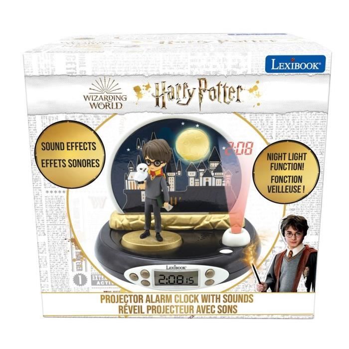 Réveil Projecteur Harry Potter 3D - Sons magiques - LEXIBOOK