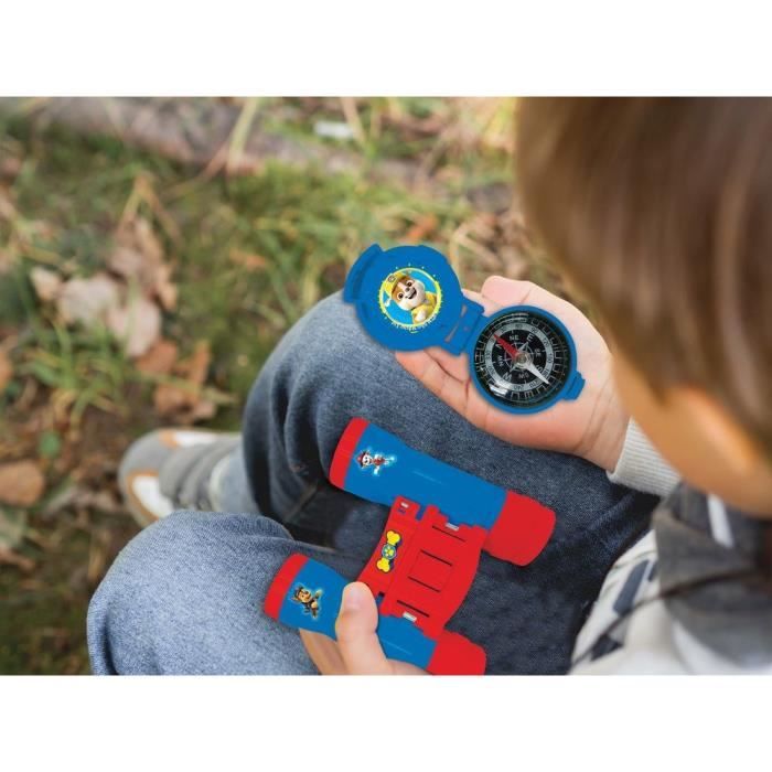 Kit d'aventurier Pat' Patrouille - Talkie-Walkies, jumelles, lampe torche et boussole