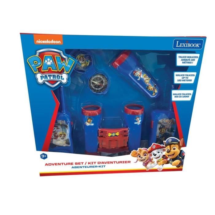 Kit d'aventurier Pat' Patrouille - Talkie-Walkies, jumelles, lampe torche et boussole